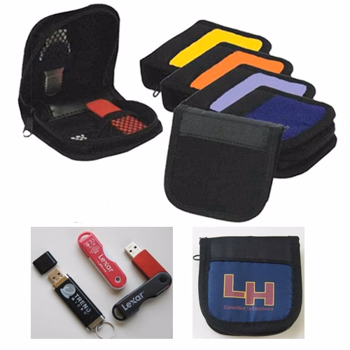 USB STORAGE PADDED ZIPPER AROUND CASE