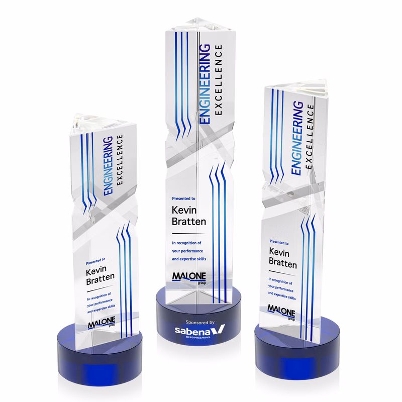 Oakham VividPrint™ Award on Stanrich Base - Blue