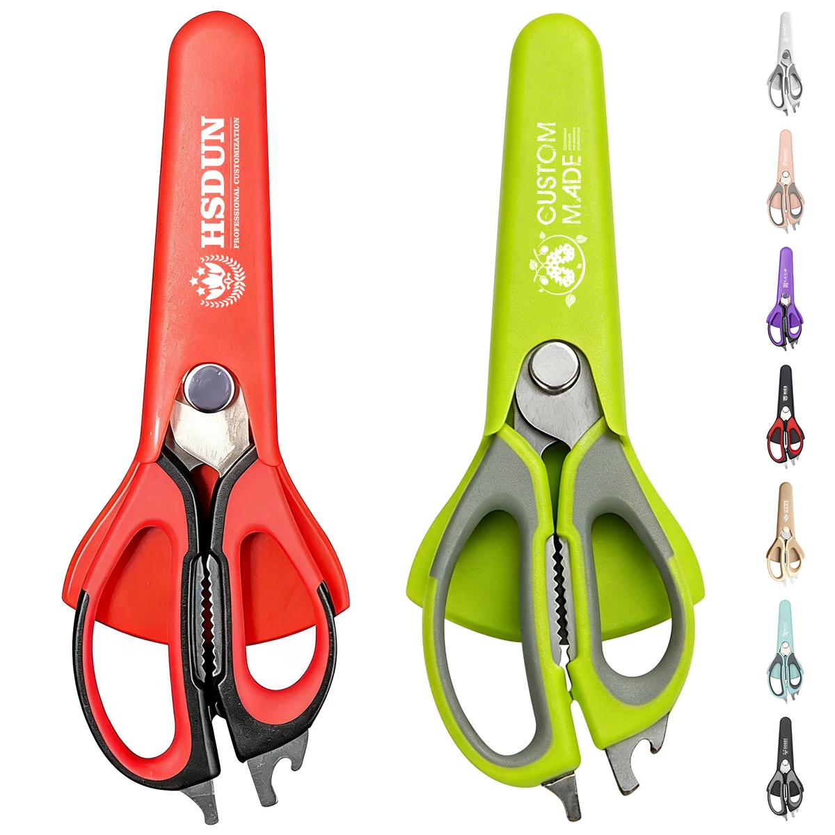 Multi-Functional Kitchen Scissors With Magnetic Blade Cover 1