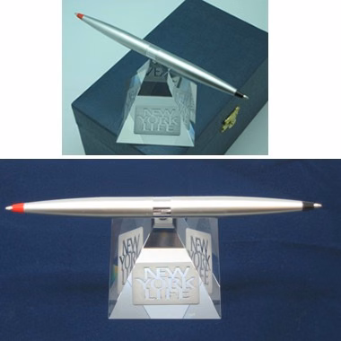 HELICOPTER PEN WITH CRYSTAL BASE