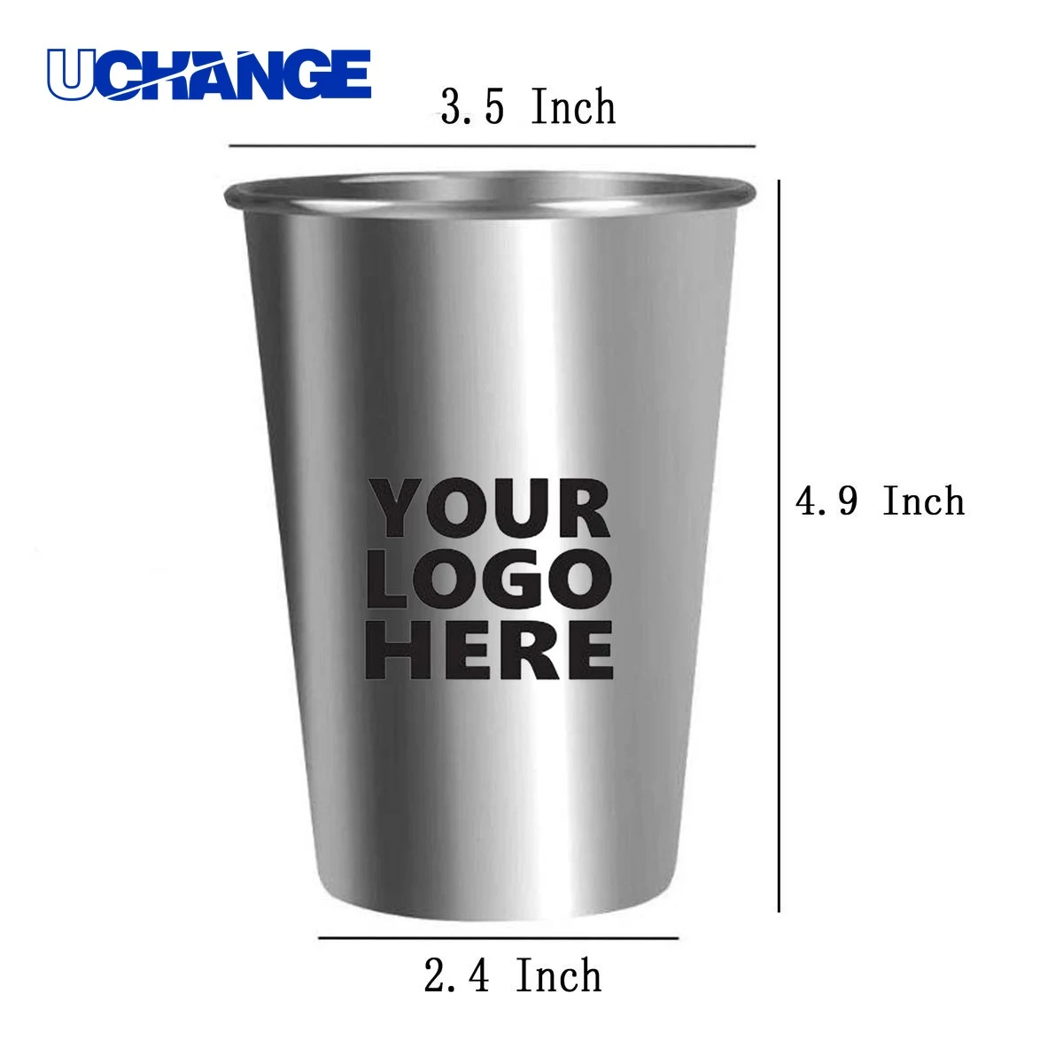 Stainless Steel Pint Cup Container (16 Oz) 1