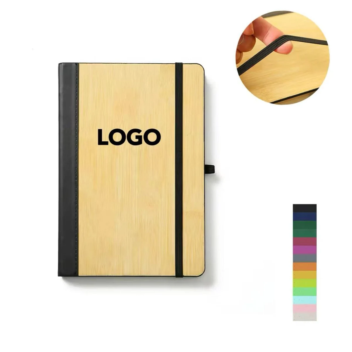 MOQ 10 pcs Bamboo Journal 1