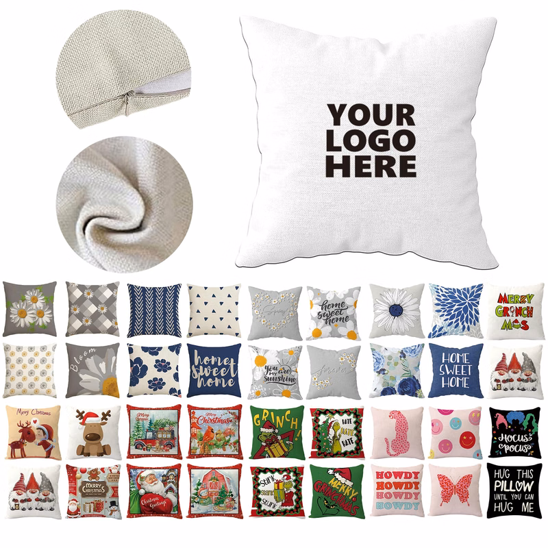 Soft Corduroy Square Throw Pillow Covers
