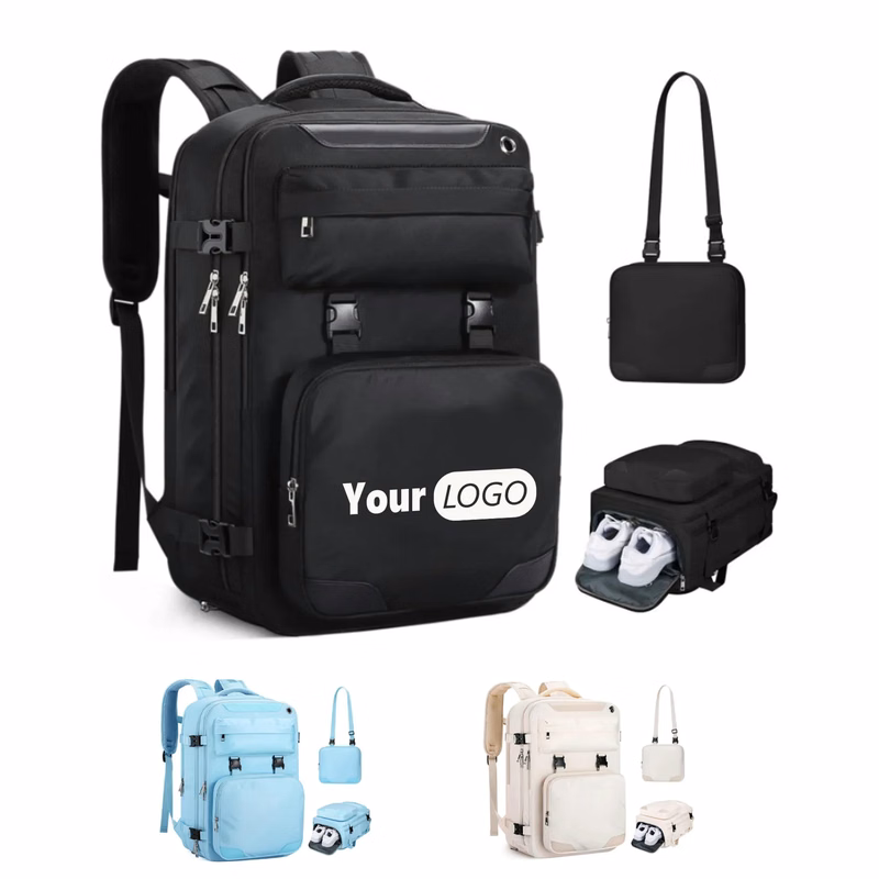 Travel Backpack With Detachable Crossbody Bag