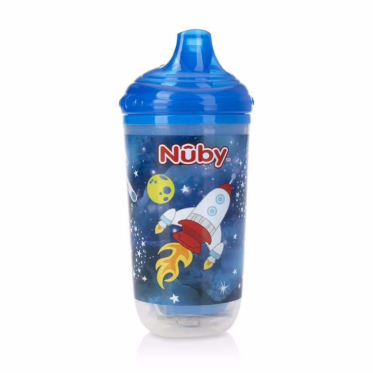Nuby Light-Up No Spill Sippy Cup - Insulated Space 10 oz