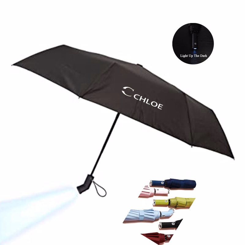 Auto Open Umbrella With Flashlight