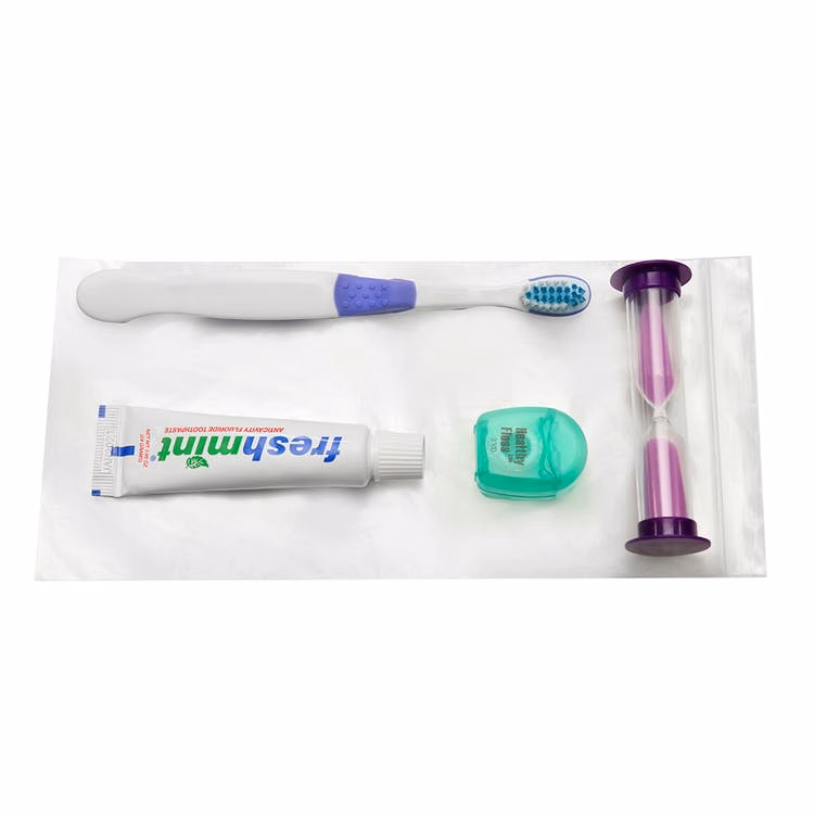 Children's Dental Kits - 5 Pieces 9' Floss 0.85 oz Toothpaste