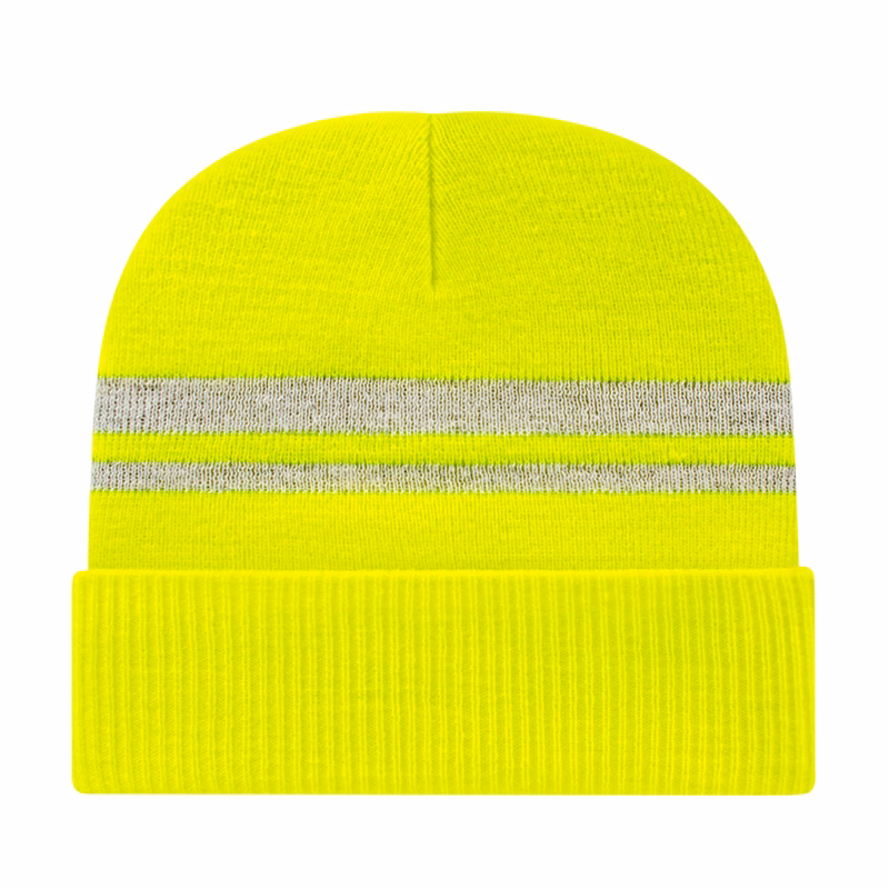 Reflective Knit Cap with Cuff