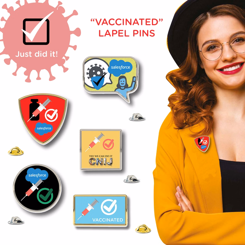 Vaccinated Lapel Pin