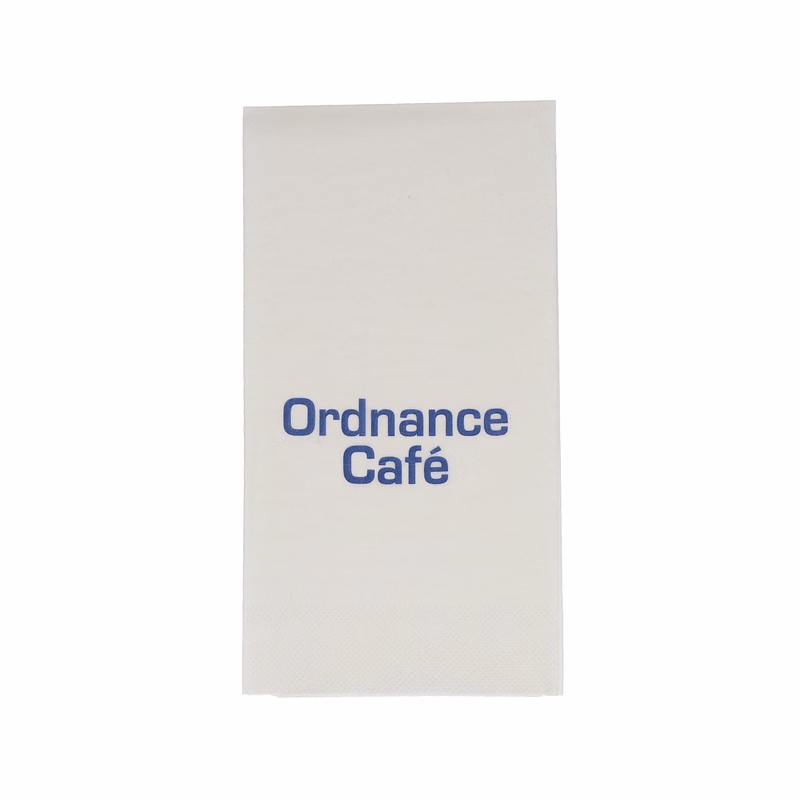 Guest Towel Napkin 2 Ply 1/6 Fold White Tradition Print