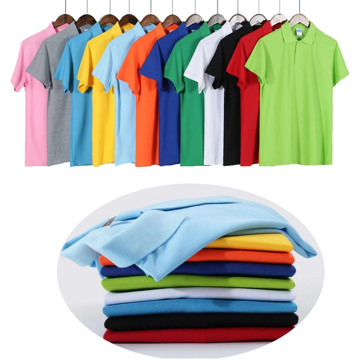 Short Sleeve Cotton Golf Polo Shirts 1