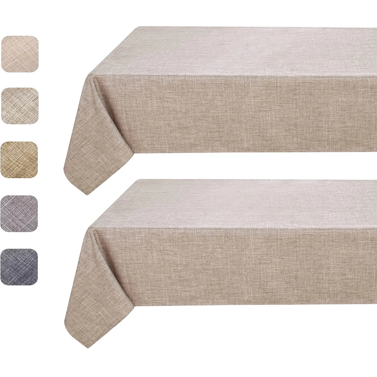 Nature Faux Linen Tablecloths Rectangle 1