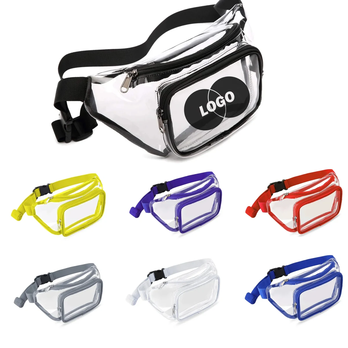 Clear Purse Transparent Adjustable Belt Bag 1