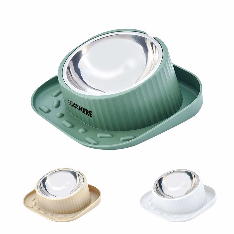 Anti-Slip Tilted Pet Feeding Bowl