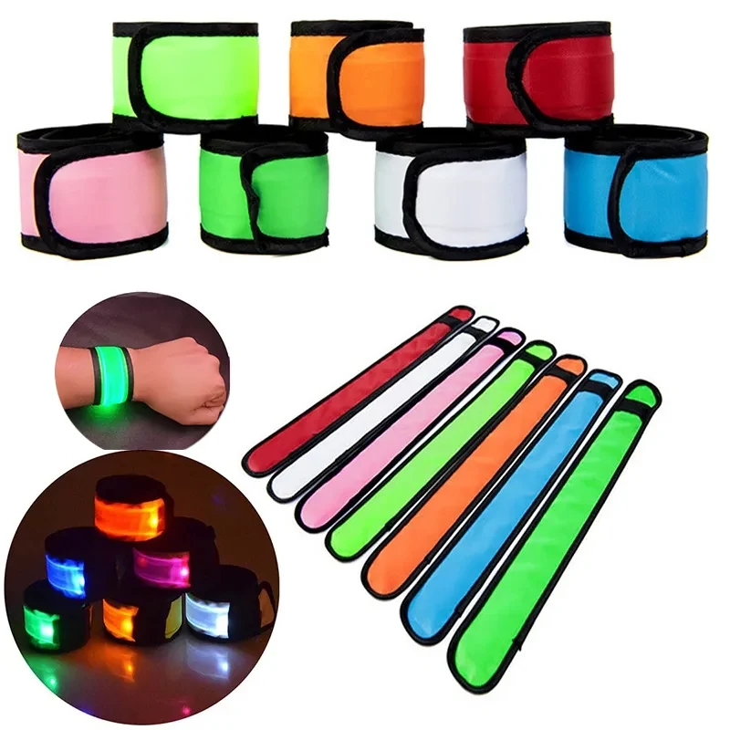 LED Light Up Band Slap Bracelets 1