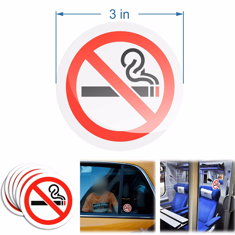 No Smoking Sign Sticker