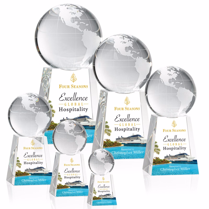 Globe on Tall Base VividPrint™ Award