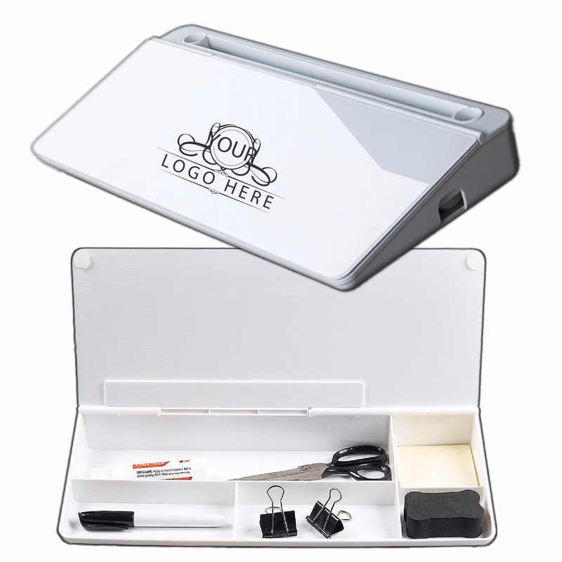 Desktop Whiteboard with Storage Caddy