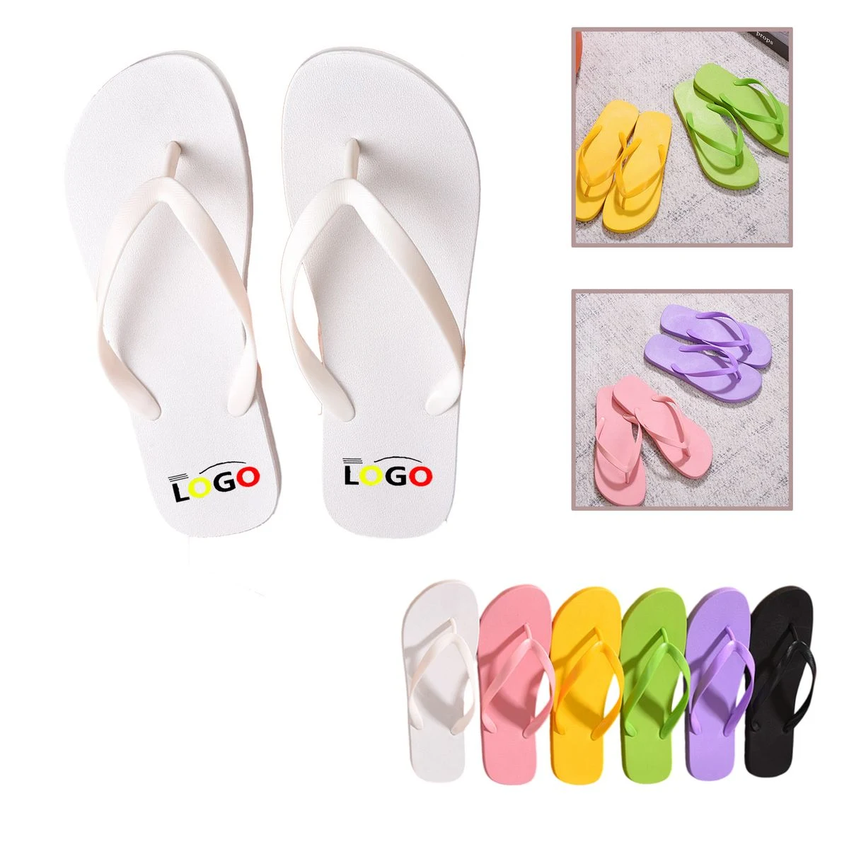 MOQ10 PVC Non Slip Flip Flops 1