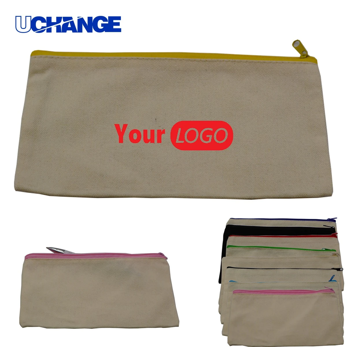 Canvas Zipper Pencil Bag 1