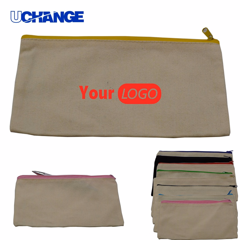 Canvas Zipper Pencil Bag