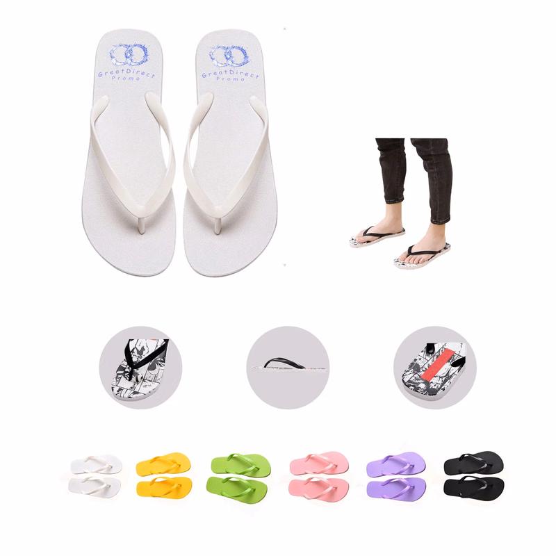 Full Color PVC Flip Flop MOQ 50