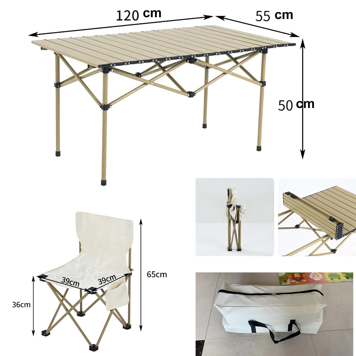 Portable, Folding Picnic Table for Camping 1