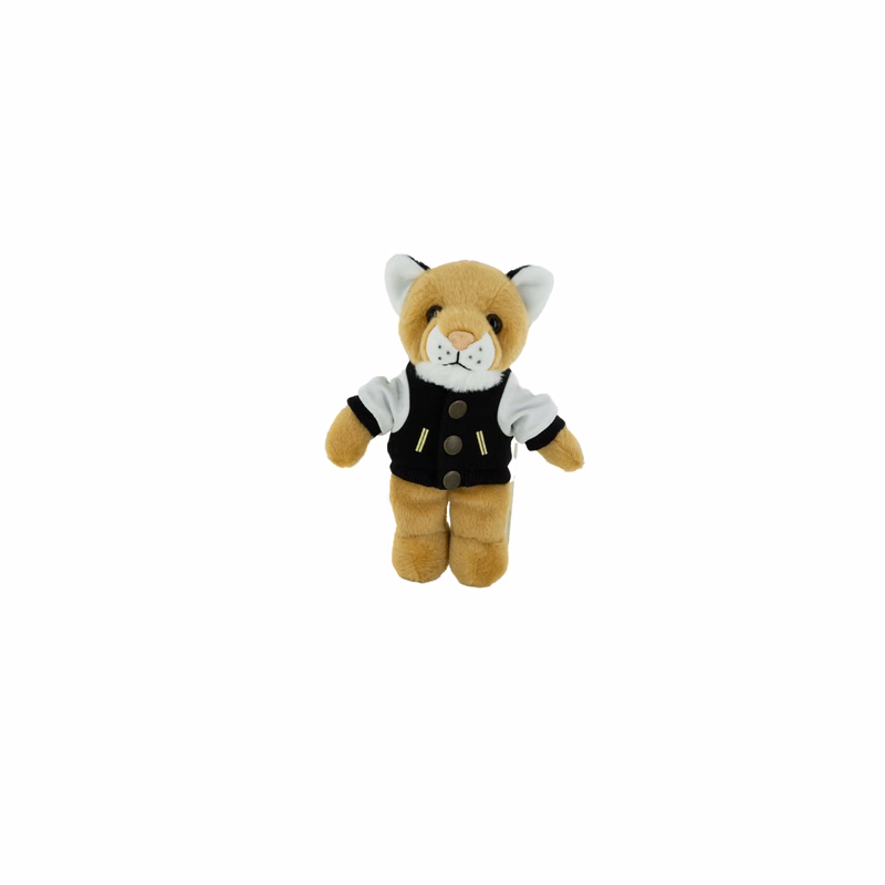 Plush Cougar with a Varsity Jacket