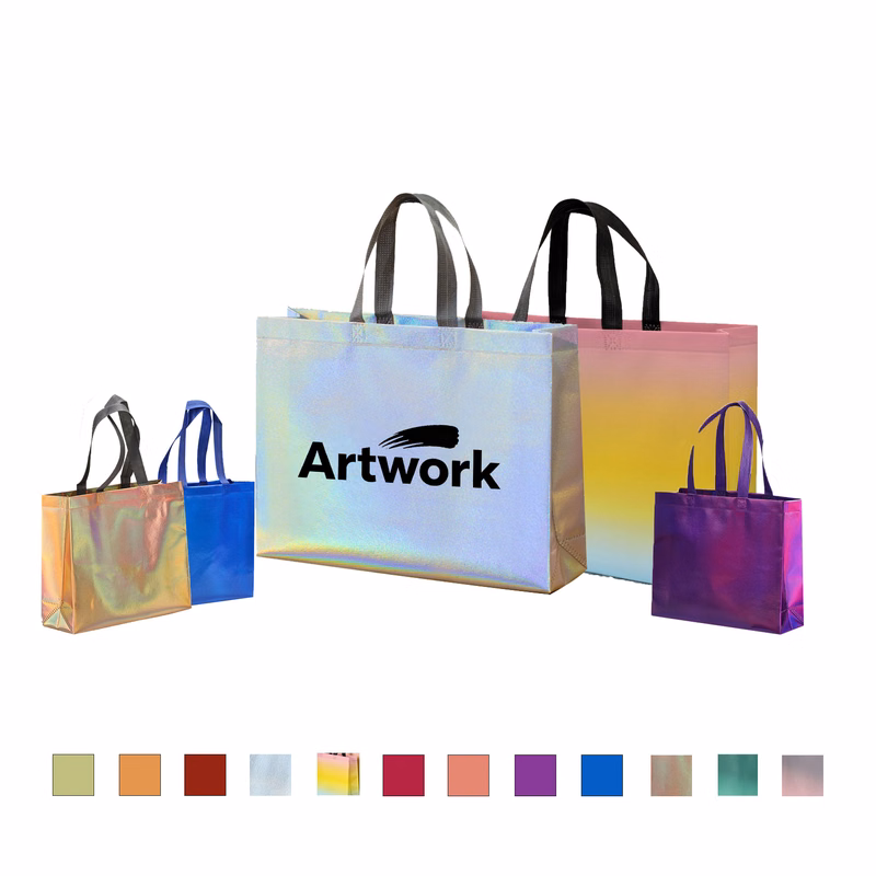 Metallic Non - Woven Tote Bag