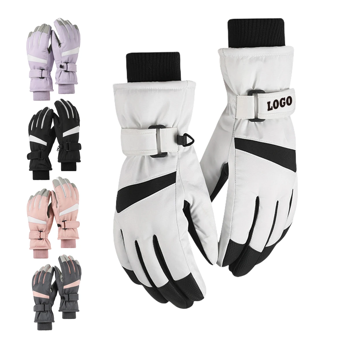 Windproof Thermal Touchscreen Ski Gloves 1
