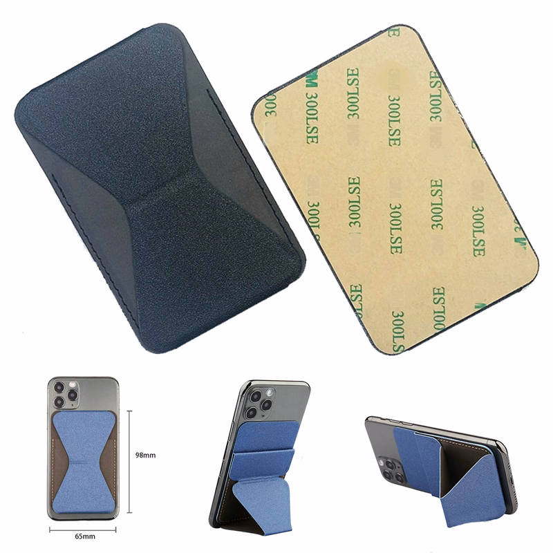 PU Leather Card Holder Phone Stand