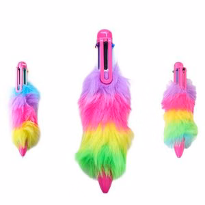 6 In 1 Colored Refills Slide Activated Pen