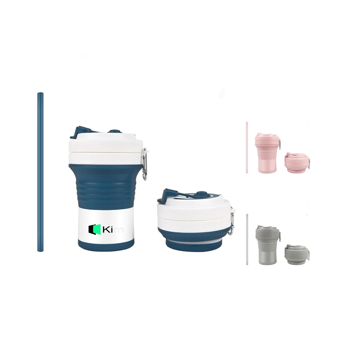 Folding Travel Sealed Silicone Water Cup 1