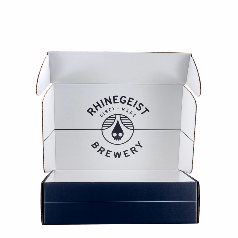Mailing Box, B-Flute14" x 10" x 4" - White - F - 560 sq in