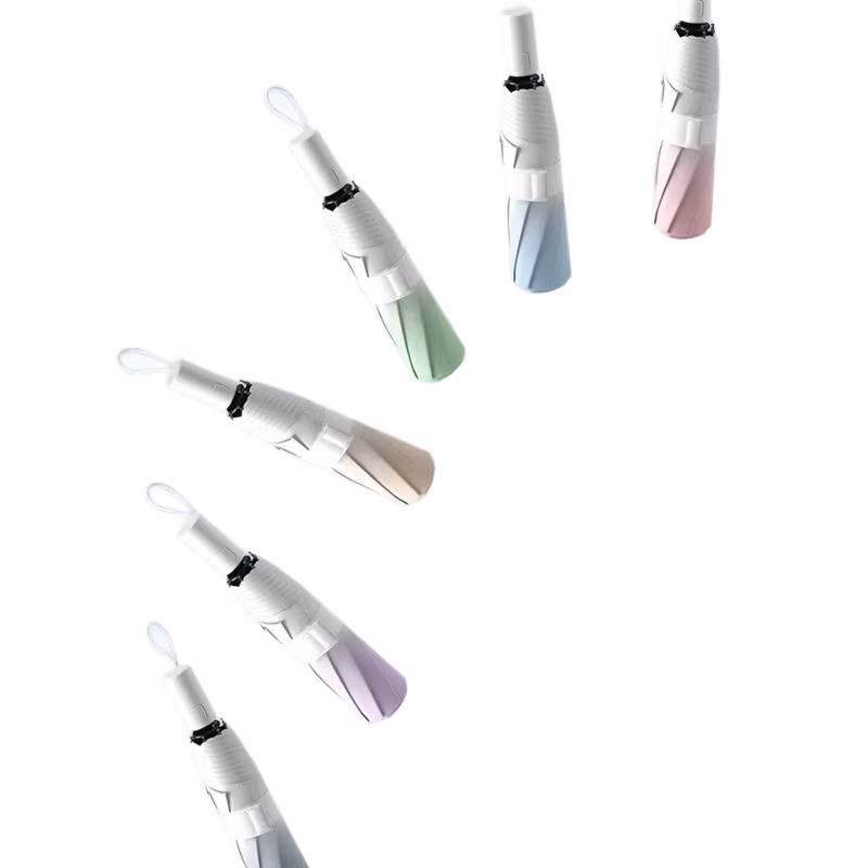 Custom 16-Rib Automatic Ombre UV Protection Folding Umbrella