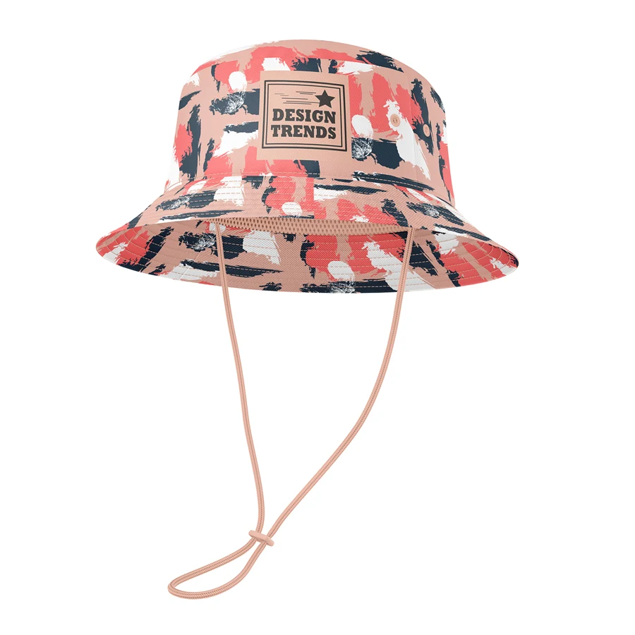 Polyester Twill Sublimation Brimmer Hat w/ Adjustable Cord 1