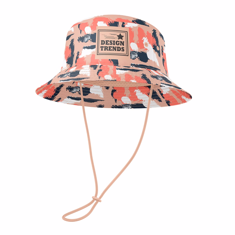 Polyester Twill Sublimation Brimmer Hat w/ Adjustable Cord