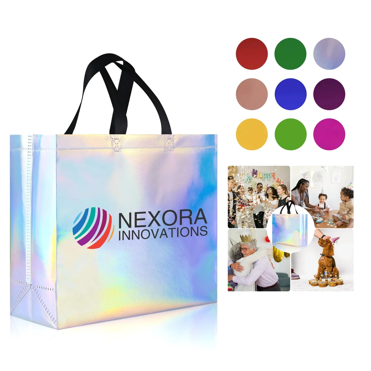 Glossy Non Woven Shopping Tote with Waterproof Coating 1