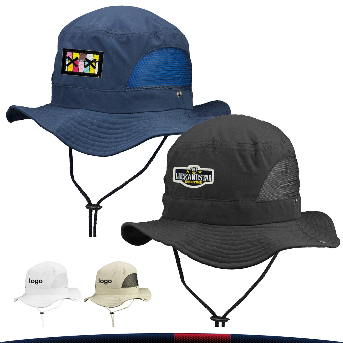 Achard Mesh Sides Bucket Hat 1