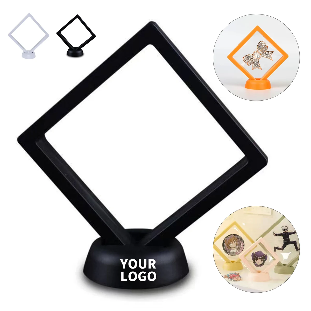 Square Three Dimensional Floating Jewelry Frame 1