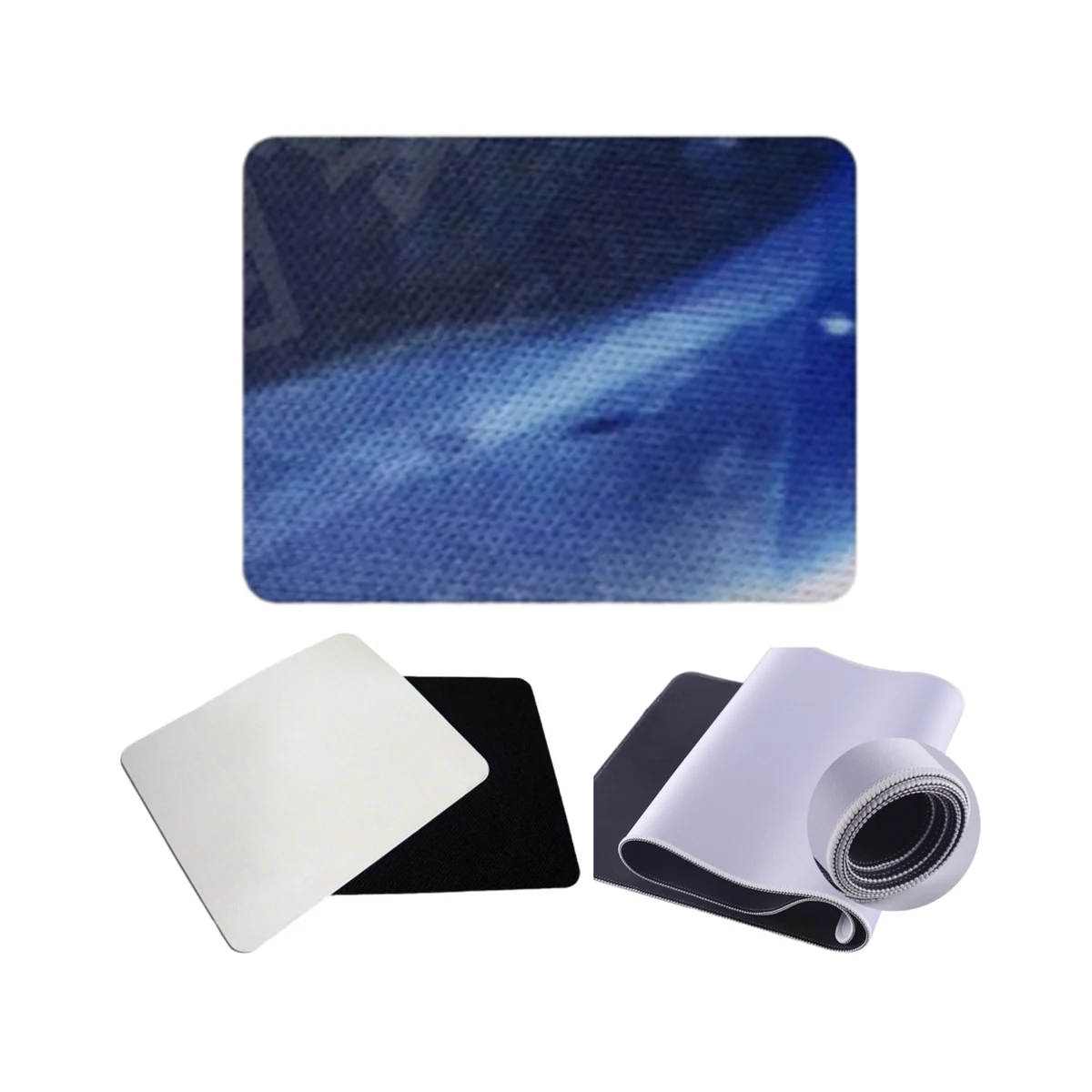 Stitched Edge Anti-Slip Rubber Mouse Pad 1