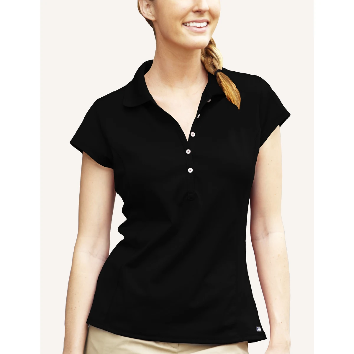 Ladies' Galactic Micro Pique Solid Polo Shirt 1