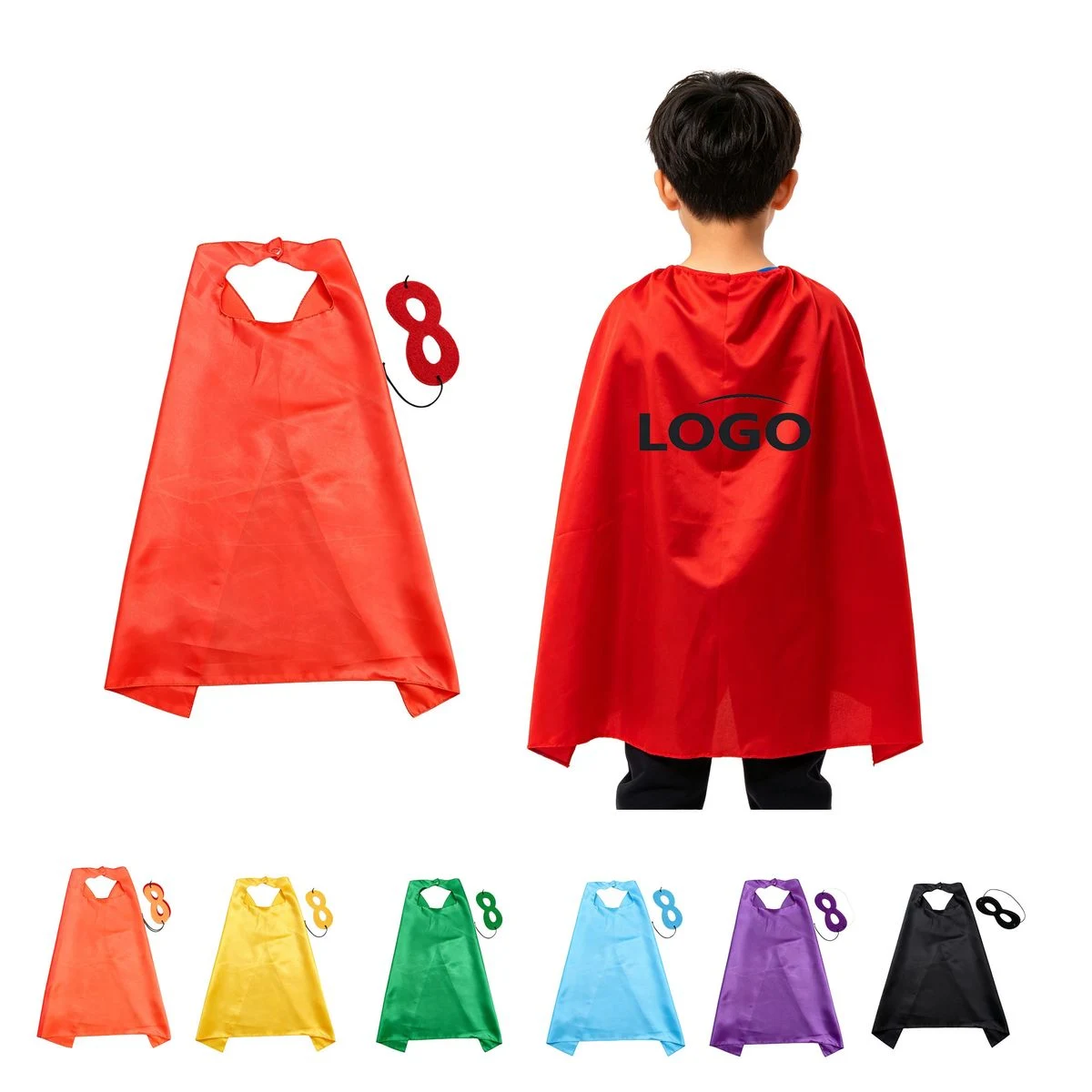 Kids Cape With Matching Eye Mask 1