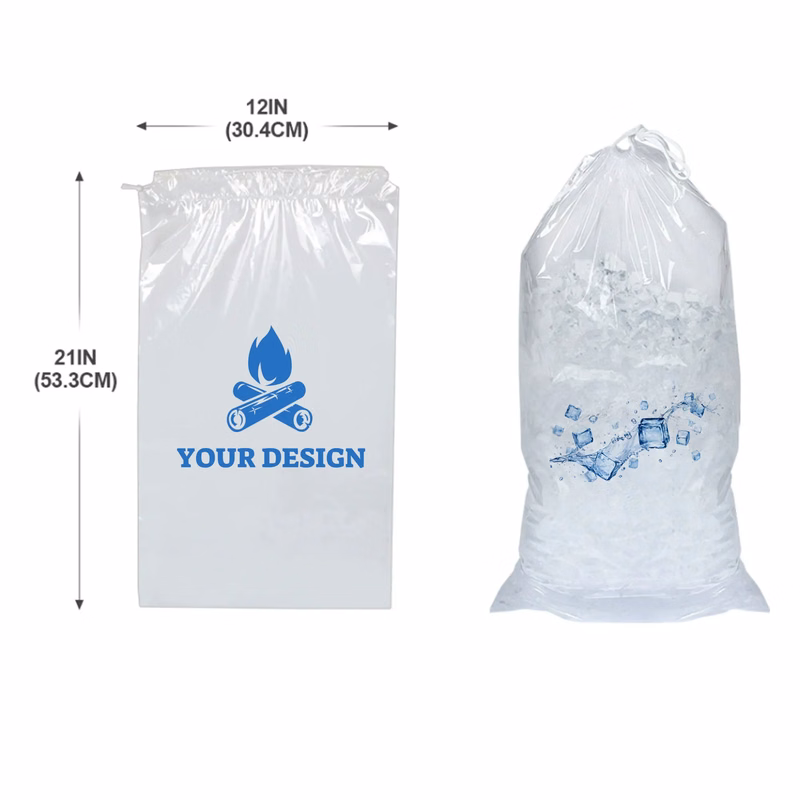 Personalized Drawstring Ice Bags for Convenient Cooling