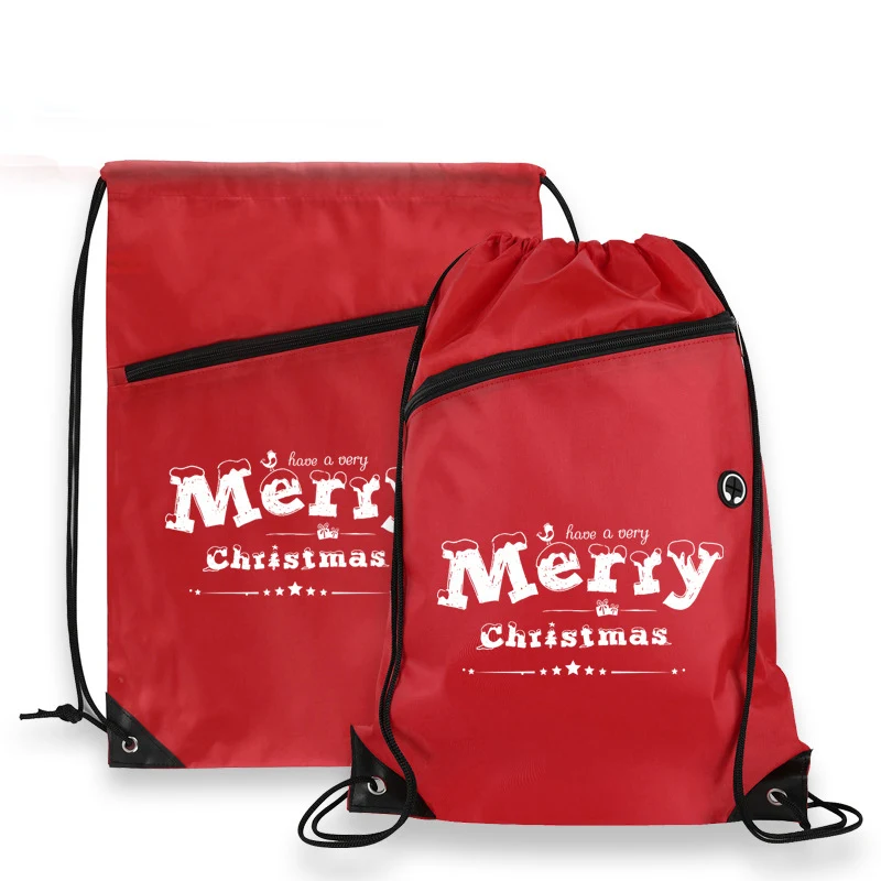 Drawstring Backpack with earphone jack 1