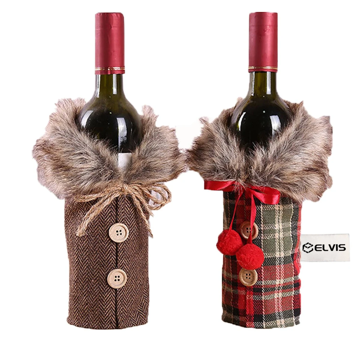 Christmas Decorations Wine Cover 1