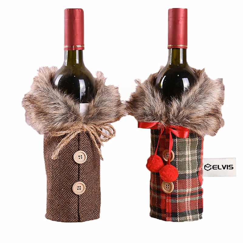 Christmas Decorations Wine Cover