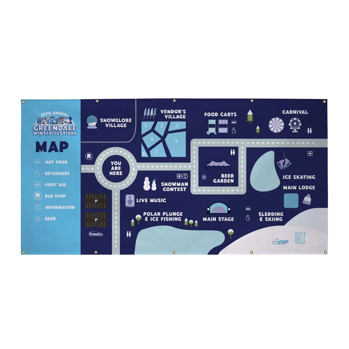 4' x 8' 18 oz. Vinyl Banner Single-Sided 1