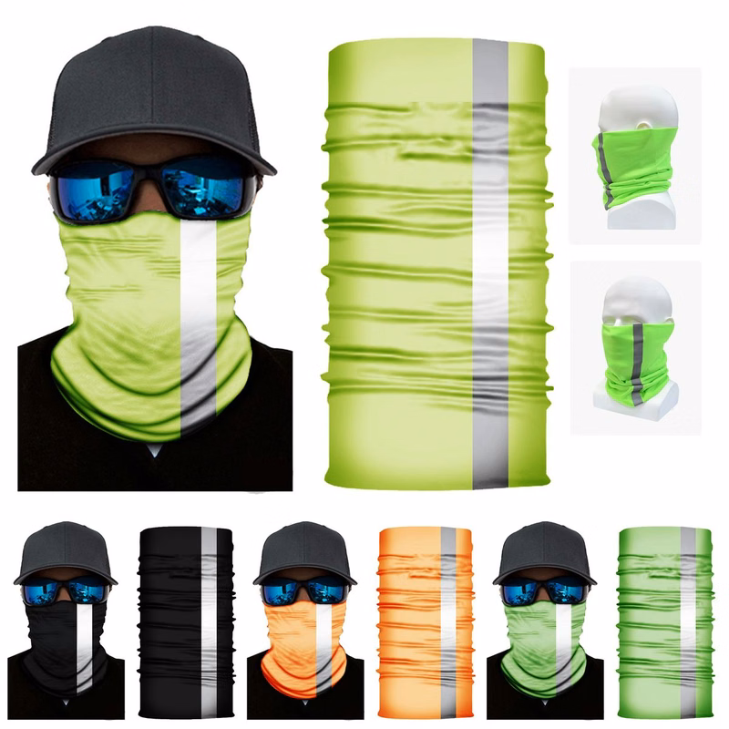 Cycling Neck Gaiter Headband Reflector Scarf Visibility Mask