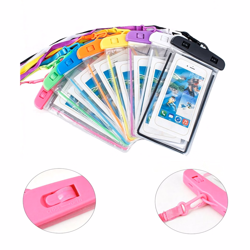 Waterproof Phone Pouch Touchscreen Compatible with Lanyard